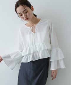 SENSE OF PLACE by URBAN RESEARCH / センスオブプレイス バイ アーバンリサーチ シャツ・ブラウス | ダブルフリルブラウス