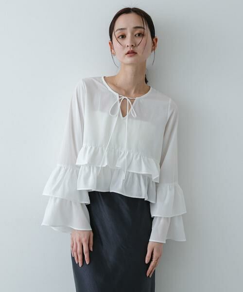 SENSE OF PLACE by URBAN RESEARCH / センスオブプレイス バイ アーバンリサーチ シャツ・ブラウス | ダブルフリルブラウス | 詳細1