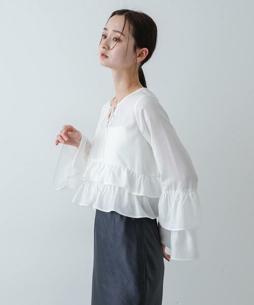 SENSE OF PLACE by URBAN RESEARCH / センスオブプレイス バイ アーバンリサーチ シャツ・ブラウス | ダブルフリルブラウス | 詳細2