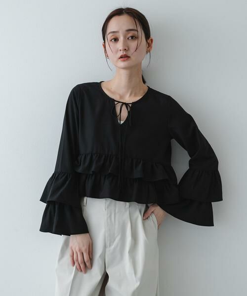 SENSE OF PLACE by URBAN RESEARCH / センスオブプレイス バイ アーバンリサーチ シャツ・ブラウス | ダブルフリルブラウス | 詳細10