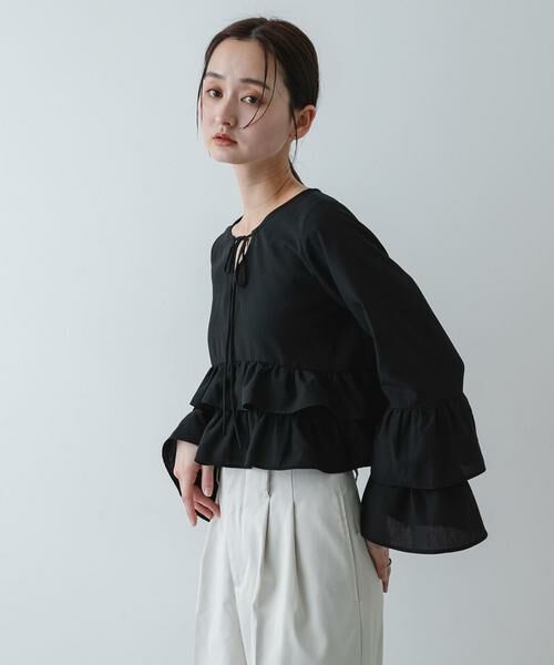 SENSE OF PLACE by URBAN RESEARCH / センスオブプレイス バイ アーバンリサーチ シャツ・ブラウス | ダブルフリルブラウス | 詳細11