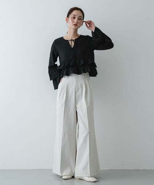SENSE OF PLACE by URBAN RESEARCH / センスオブプレイス バイ アーバンリサーチ シャツ・ブラウス | ダブルフリルブラウス | 詳細13