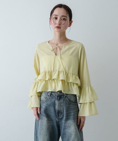 SENSE OF PLACE by URBAN RESEARCH / センスオブプレイス バイ アーバンリサーチ シャツ・ブラウス | ダブルフリルブラウス | 詳細17