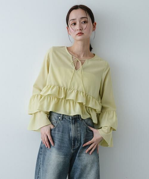 SENSE OF PLACE by URBAN RESEARCH / センスオブプレイス バイ アーバンリサーチ シャツ・ブラウス | ダブルフリルブラウス | 詳細18