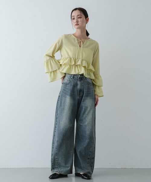 SENSE OF PLACE by URBAN RESEARCH / センスオブプレイス バイ アーバンリサーチ シャツ・ブラウス | ダブルフリルブラウス | 詳細20