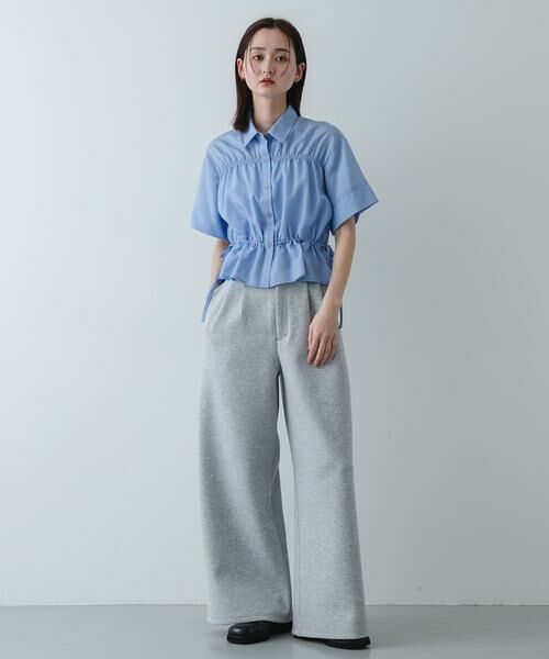 SENSE OF PLACE by URBAN RESEARCH / センスオブプレイス バイ アーバンリサーチ シャツ・ブラウス | クロップドペプラムシャーリングシャツ | 詳細4