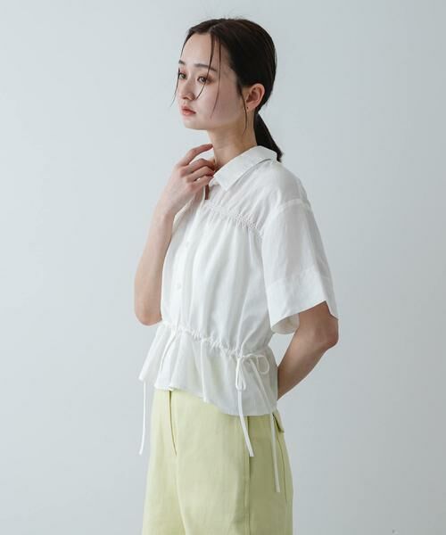 SENSE OF PLACE by URBAN RESEARCH / センスオブプレイス バイ アーバンリサーチ シャツ・ブラウス | クロップドペプラムシャーリングシャツ | 詳細11