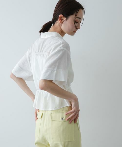 SENSE OF PLACE by URBAN RESEARCH / センスオブプレイス バイ アーバンリサーチ シャツ・ブラウス | クロップドペプラムシャーリングシャツ | 詳細12