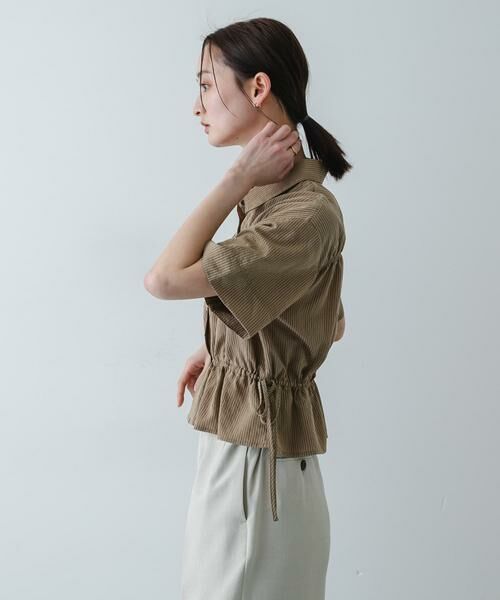 SENSE OF PLACE by URBAN RESEARCH / センスオブプレイス バイ アーバンリサーチ シャツ・ブラウス | クロップドペプラムシャーリングシャツ | 詳細17