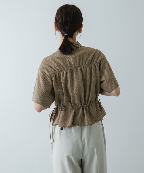 SENSE OF PLACE by URBAN RESEARCH / センスオブプレイス バイ アーバンリサーチ シャツ・ブラウス | クロップドペプラムシャーリングシャツ | 詳細19