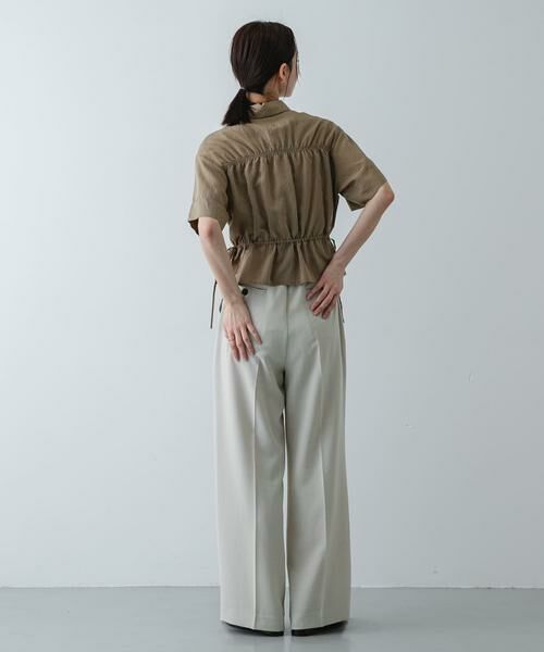 SENSE OF PLACE by URBAN RESEARCH / センスオブプレイス バイ アーバンリサーチ シャツ・ブラウス | クロップドペプラムシャーリングシャツ | 詳細22