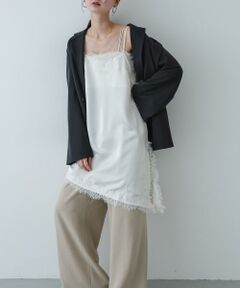 SENSE OF PLACE by URBAN RESEARCH / センスオブプレイス バイ アーバンリサーチ キャミソール・チューブトップ | サテンレースアシメキャミソール