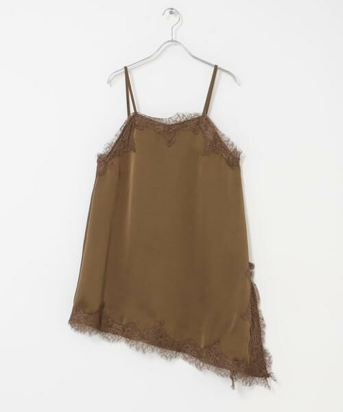 SENSE OF PLACE by URBAN RESEARCH / センスオブプレイス バイ アーバンリサーチ キャミソール・チューブトップ | サテンレースアシメキャミソール | 詳細4
