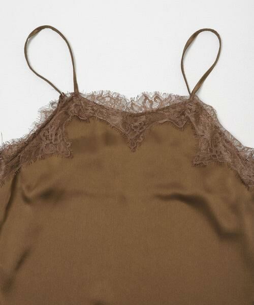SENSE OF PLACE by URBAN RESEARCH / センスオブプレイス バイ アーバンリサーチ キャミソール・チューブトップ | サテンレースアシメキャミソール | 詳細5
