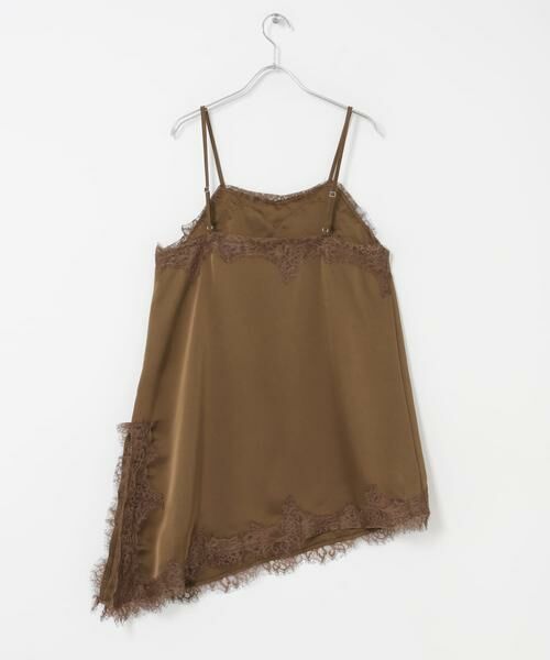 SENSE OF PLACE by URBAN RESEARCH / センスオブプレイス バイ アーバンリサーチ キャミソール・チューブトップ | サテンレースアシメキャミソール | 詳細7