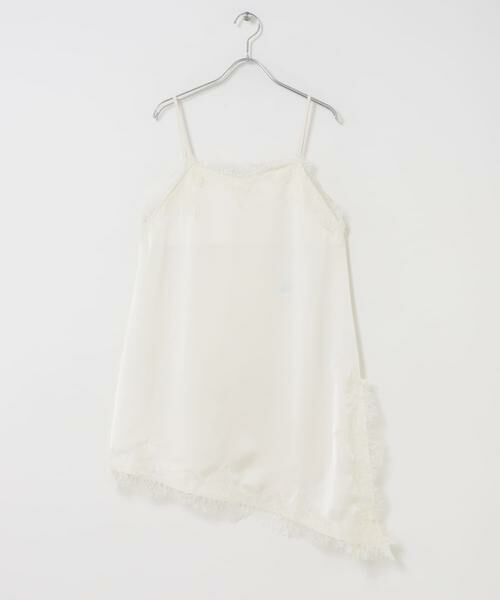 SENSE OF PLACE by URBAN RESEARCH / センスオブプレイス バイ アーバンリサーチ キャミソール・チューブトップ | サテンレースアシメキャミソール | 詳細16