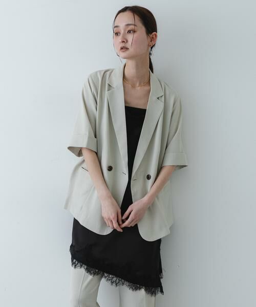 SENSE OF PLACE by URBAN RESEARCH / センスオブプレイス バイ アーバンリサーチ キャミソール・チューブトップ | サテンレースアシメキャミソール | 詳細18