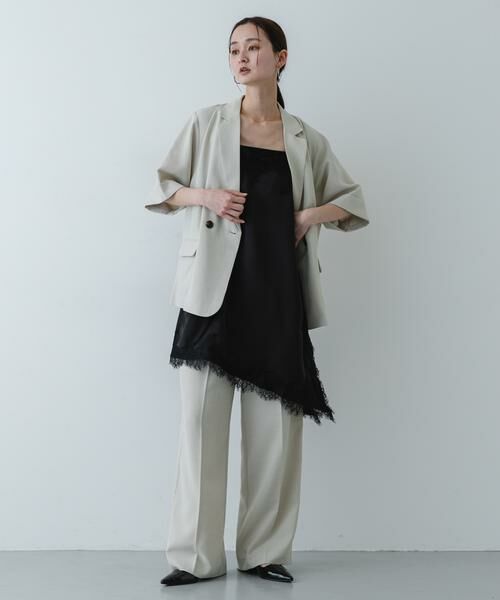 SENSE OF PLACE by URBAN RESEARCH / センスオブプレイス バイ アーバンリサーチ キャミソール・チューブトップ | サテンレースアシメキャミソール | 詳細19