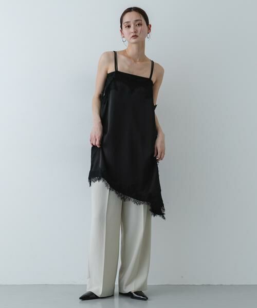 SENSE OF PLACE by URBAN RESEARCH / センスオブプレイス バイ アーバンリサーチ キャミソール・チューブトップ | サテンレースアシメキャミソール | 詳細22