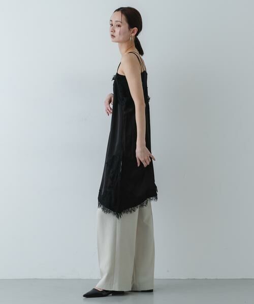 SENSE OF PLACE by URBAN RESEARCH / センスオブプレイス バイ アーバンリサーチ キャミソール・チューブトップ | サテンレースアシメキャミソール | 詳細23