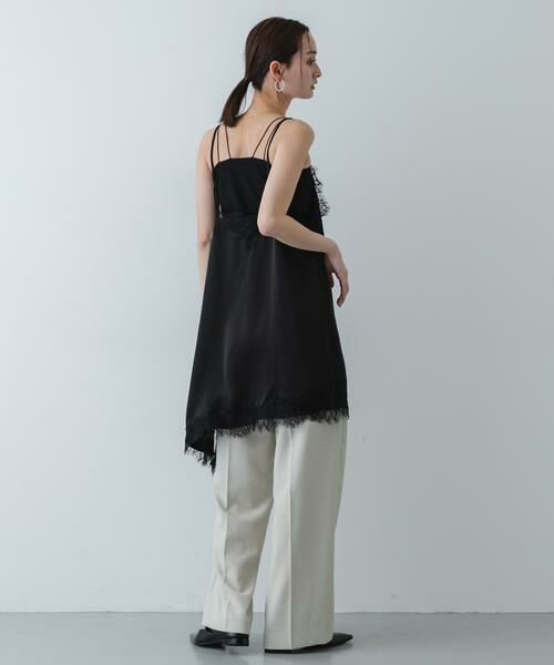 SENSE OF PLACE by URBAN RESEARCH / センスオブプレイス バイ アーバンリサーチ キャミソール・チューブトップ | サテンレースアシメキャミソール | 詳細24