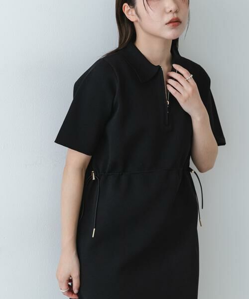 SENSE OF PLACE by URBAN RESEARCH / センスオブプレイス バイ アーバンリサーチ ワンピース | 『洗濯可』フォルムニットワンピース（ブラック）