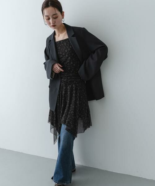 SENSE OF PLACE by URBAN RESEARCH / センスオブプレイス バイ アーバンリサーチ ワンピース | コバナチュールミニキャミワンピース（ブラック系その他）