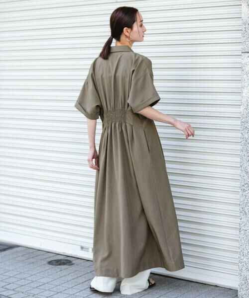 SENSE OF PLACE by URBAN RESEARCH / センスオブプレイス バイ アーバンリサーチ ワンピース | 『UR TECH DRYLUXE』リネンライクワンピース | 詳細5