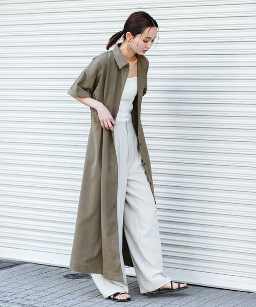 SENSE OF PLACE by URBAN RESEARCH / センスオブプレイス バイ アーバンリサーチ ワンピース | 『UR TECH DRYLUXE』リネンライクワンピース | 詳細7