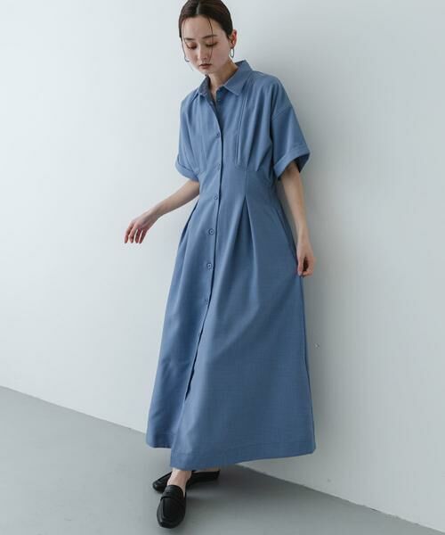 SENSE OF PLACE by URBAN RESEARCH / センスオブプレイス バイ アーバンリサーチ ワンピース | 『UR TECH DRYLUXE』リネンライクワンピース | 詳細16