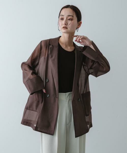 SENSE OF PLACE by URBAN RESEARCH / センスオブプレイス バイ アーバンリサーチ その他アウター | シアーテーラードジャケット | 詳細1