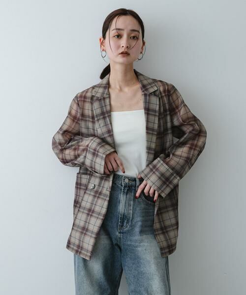 SENSE OF PLACE by URBAN RESEARCH / センスオブプレイス バイ アーバンリサーチ その他アウター | シアーテーラードジャケット | 詳細19