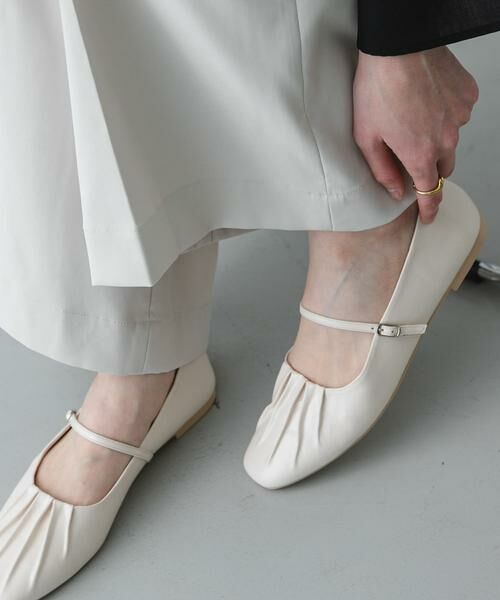 SENSE OF PLACE by URBAN RESEARCH / センスオブプレイス バイ アーバンリサーチ パンプス | ギャザーフラットパンプス | 詳細1