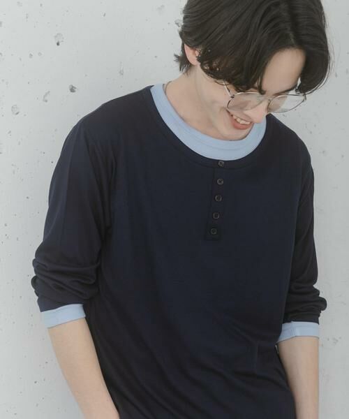 SENSE OF PLACE by URBAN RESEARCH / センスオブプレイス バイ アーバンリサーチ Tシャツ | フェイクレイヤードロングTシャツ | 詳細1