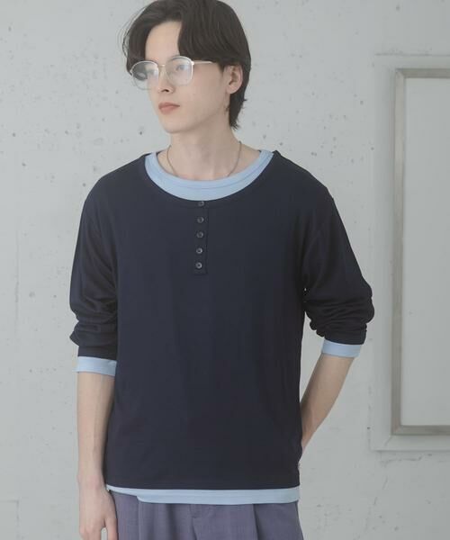 SENSE OF PLACE by URBAN RESEARCH / センスオブプレイス バイ アーバンリサーチ Tシャツ | フェイクレイヤードロングTシャツ | 詳細4