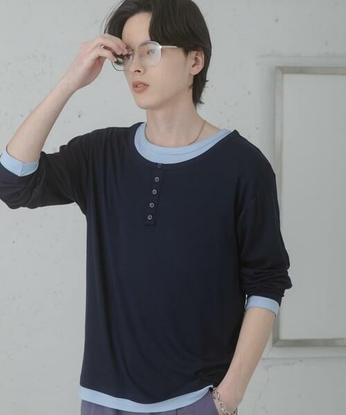 SENSE OF PLACE by URBAN RESEARCH / センスオブプレイス バイ アーバンリサーチ Tシャツ | フェイクレイヤードロングTシャツ | 詳細5