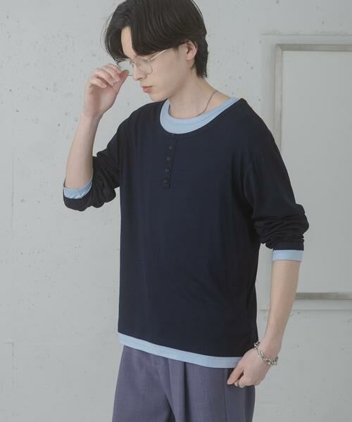 SENSE OF PLACE by URBAN RESEARCH / センスオブプレイス バイ アーバンリサーチ Tシャツ | フェイクレイヤードロングTシャツ | 詳細6