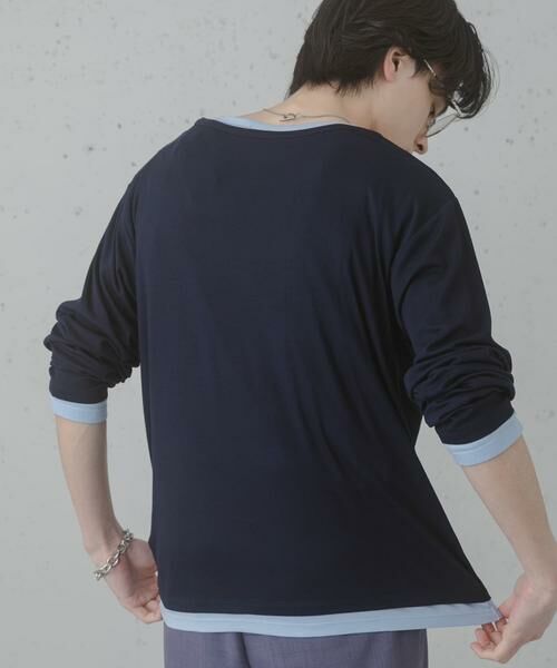 SENSE OF PLACE by URBAN RESEARCH / センスオブプレイス バイ アーバンリサーチ Tシャツ | フェイクレイヤードロングTシャツ | 詳細7