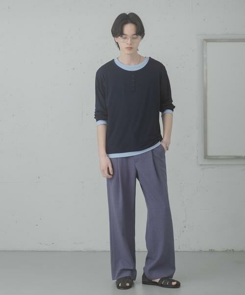 SENSE OF PLACE by URBAN RESEARCH / センスオブプレイス バイ アーバンリサーチ Tシャツ | フェイクレイヤードロングTシャツ | 詳細8