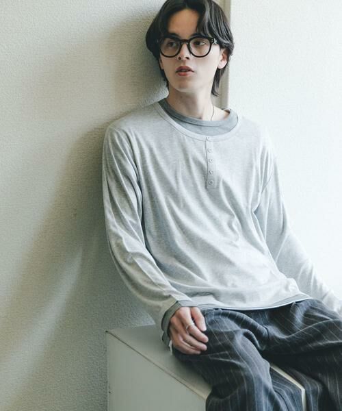 SENSE OF PLACE by URBAN RESEARCH / センスオブプレイス バイ アーバンリサーチ Tシャツ | フェイクレイヤードロングTシャツ | 詳細12