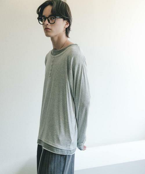 SENSE OF PLACE by URBAN RESEARCH / センスオブプレイス バイ アーバンリサーチ Tシャツ | フェイクレイヤードロングTシャツ | 詳細15