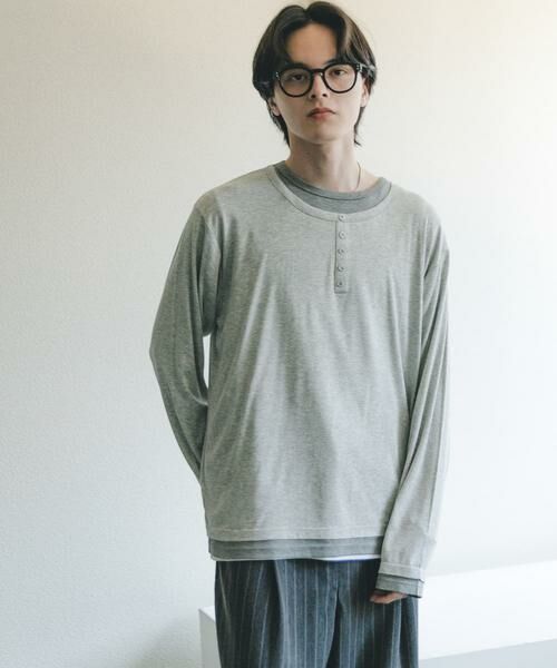 SENSE OF PLACE by URBAN RESEARCH / センスオブプレイス バイ アーバンリサーチ Tシャツ | フェイクレイヤードロングTシャツ | 詳細17