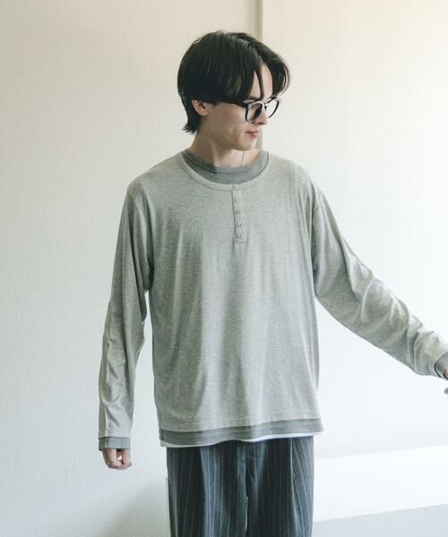 SENSE OF PLACE by URBAN RESEARCH / センスオブプレイス バイ アーバンリサーチ Tシャツ | フェイクレイヤードロングTシャツ | 詳細18