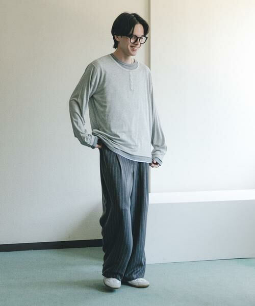 SENSE OF PLACE by URBAN RESEARCH / センスオブプレイス バイ アーバンリサーチ Tシャツ | フェイクレイヤードロングTシャツ | 詳細19