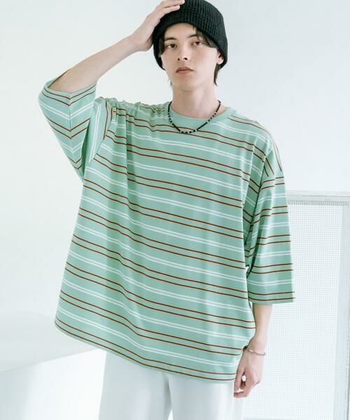 SENSE OF PLACE by URBAN RESEARCH / センスオブプレイス バイ アーバンリサーチ Tシャツ | ボーダーエクストラルーズTシャツ | 詳細1