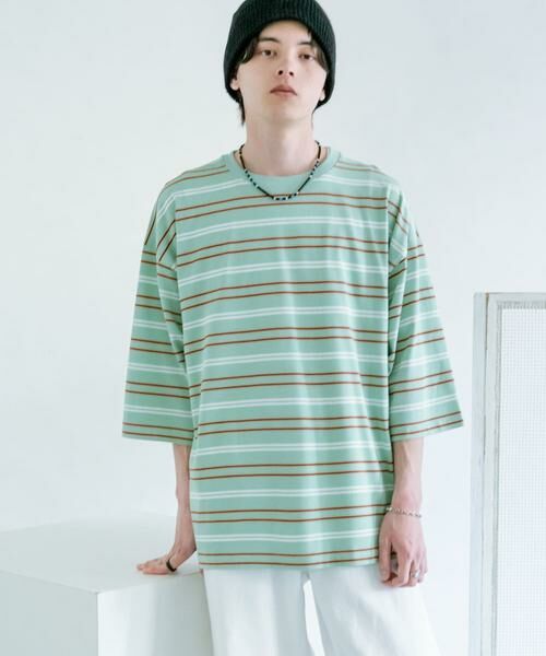 SENSE OF PLACE by URBAN RESEARCH / センスオブプレイス バイ アーバンリサーチ Tシャツ | ボーダーエクストラルーズTシャツ | 詳細2