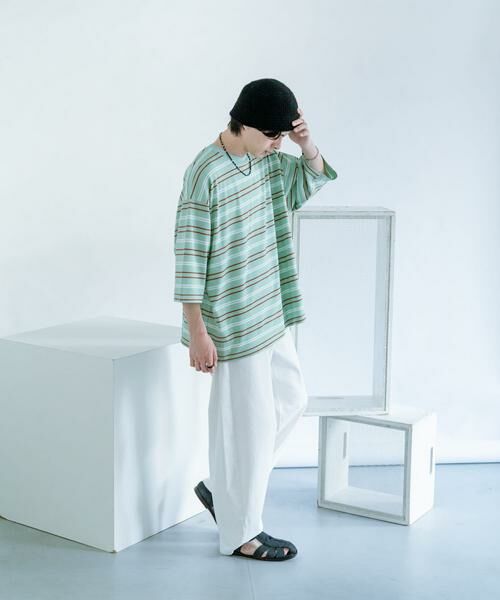 SENSE OF PLACE by URBAN RESEARCH / センスオブプレイス バイ アーバンリサーチ Tシャツ | ボーダーエクストラルーズTシャツ | 詳細6