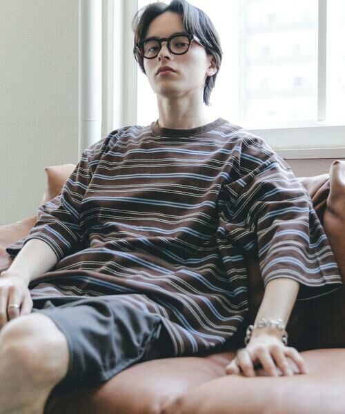 SENSE OF PLACE by URBAN RESEARCH / センスオブプレイス バイ アーバンリサーチ Tシャツ | ボーダーエクストラルーズTシャツ | 詳細1