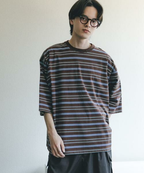 SENSE OF PLACE by URBAN RESEARCH / センスオブプレイス バイ アーバンリサーチ Tシャツ | ボーダーエクストラルーズTシャツ | 詳細2