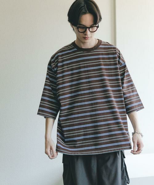 SENSE OF PLACE by URBAN RESEARCH / センスオブプレイス バイ アーバンリサーチ Tシャツ | ボーダーエクストラルーズTシャツ | 詳細3